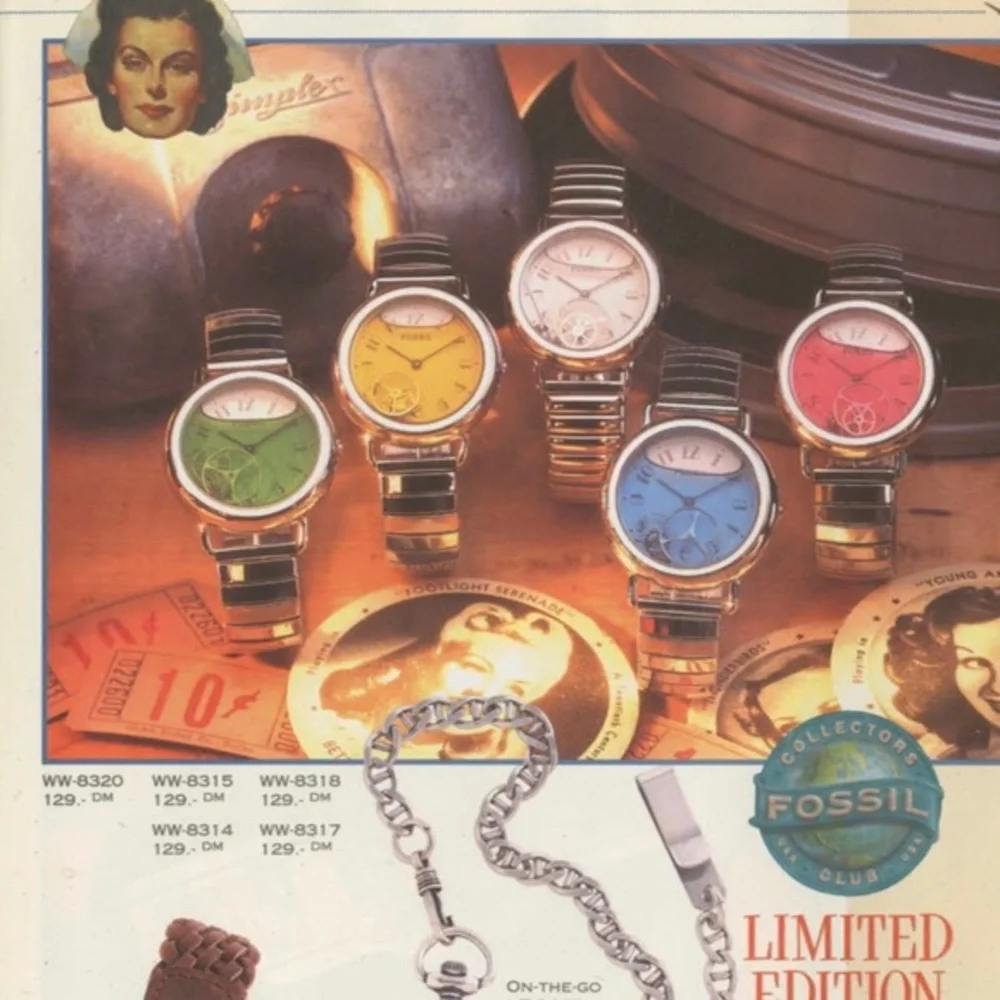 1995 FOSSIL BLUE WW-8313